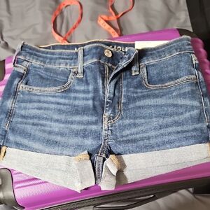 American Eagle Outfitters Dark Blue Jean Shorts